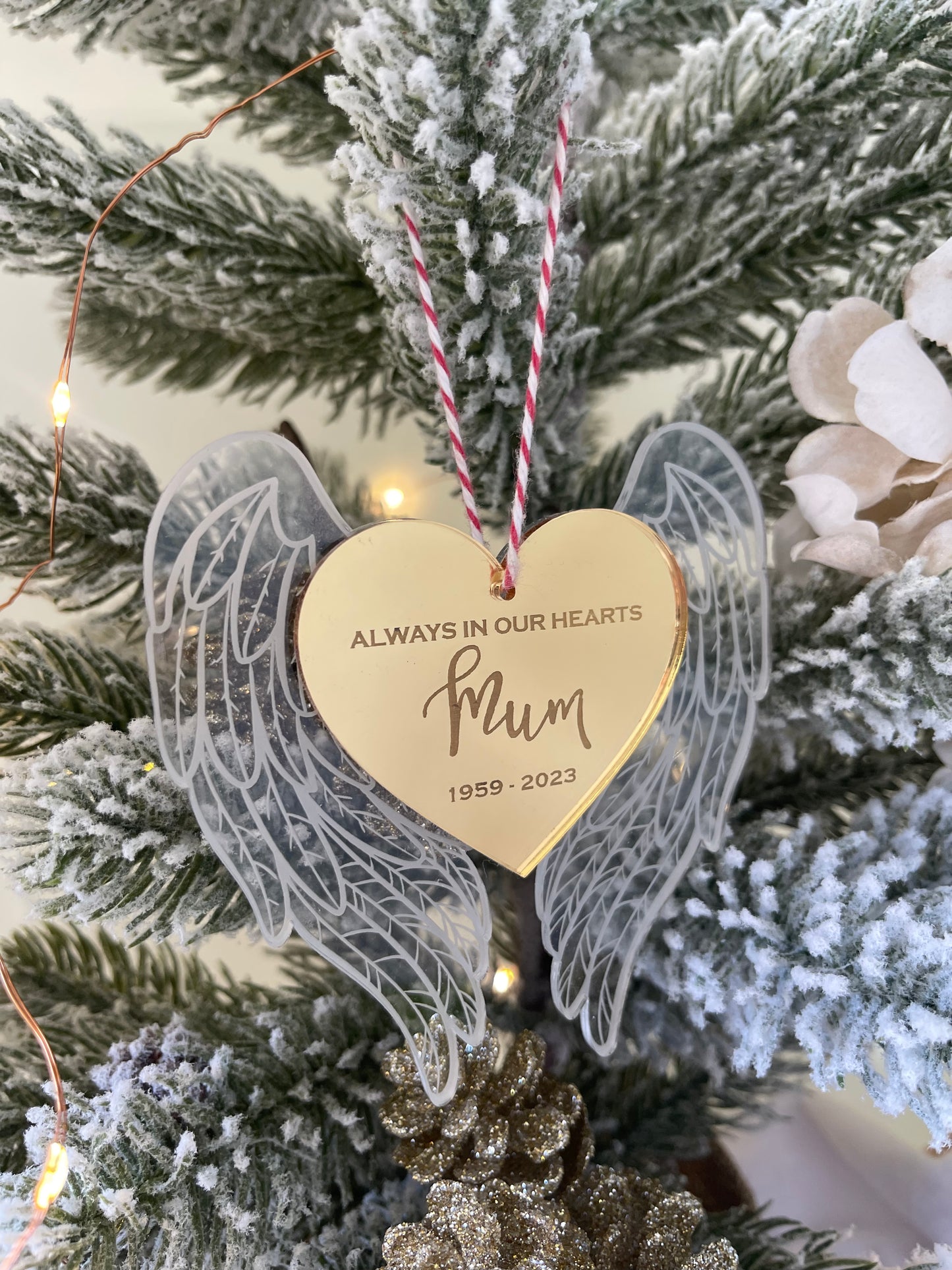 Angel Wings Remembering Ornament