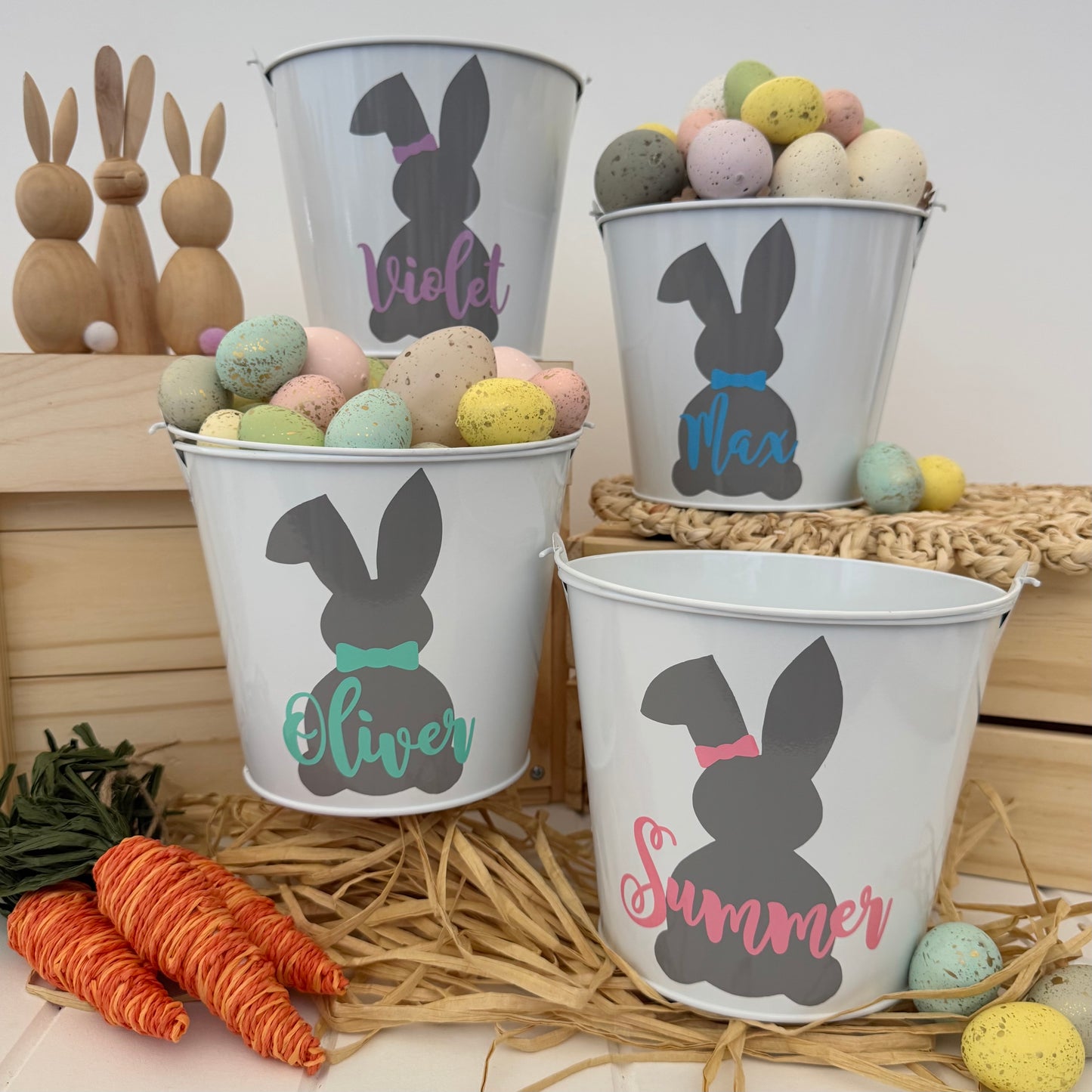 Metal Easter Bucket