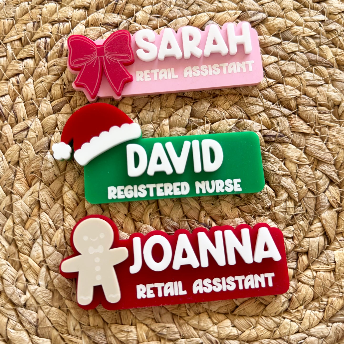 Christmas Name Badge