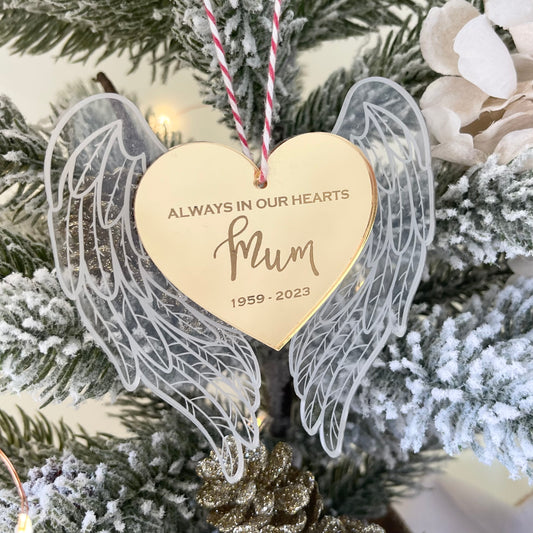 Angel Wings Remembering Ornament