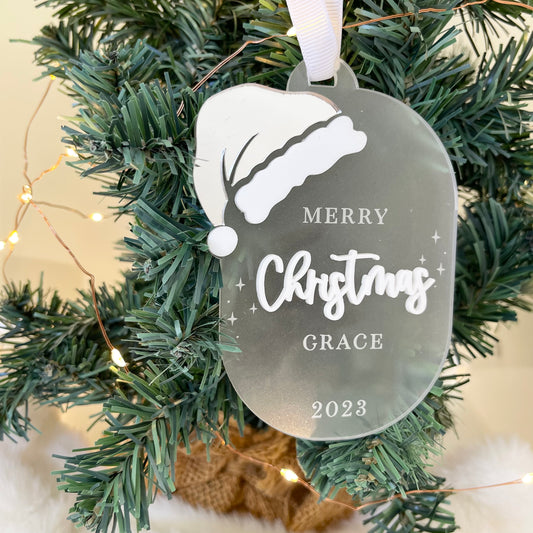 Santa Hat  - Merry Christmas Ornaments