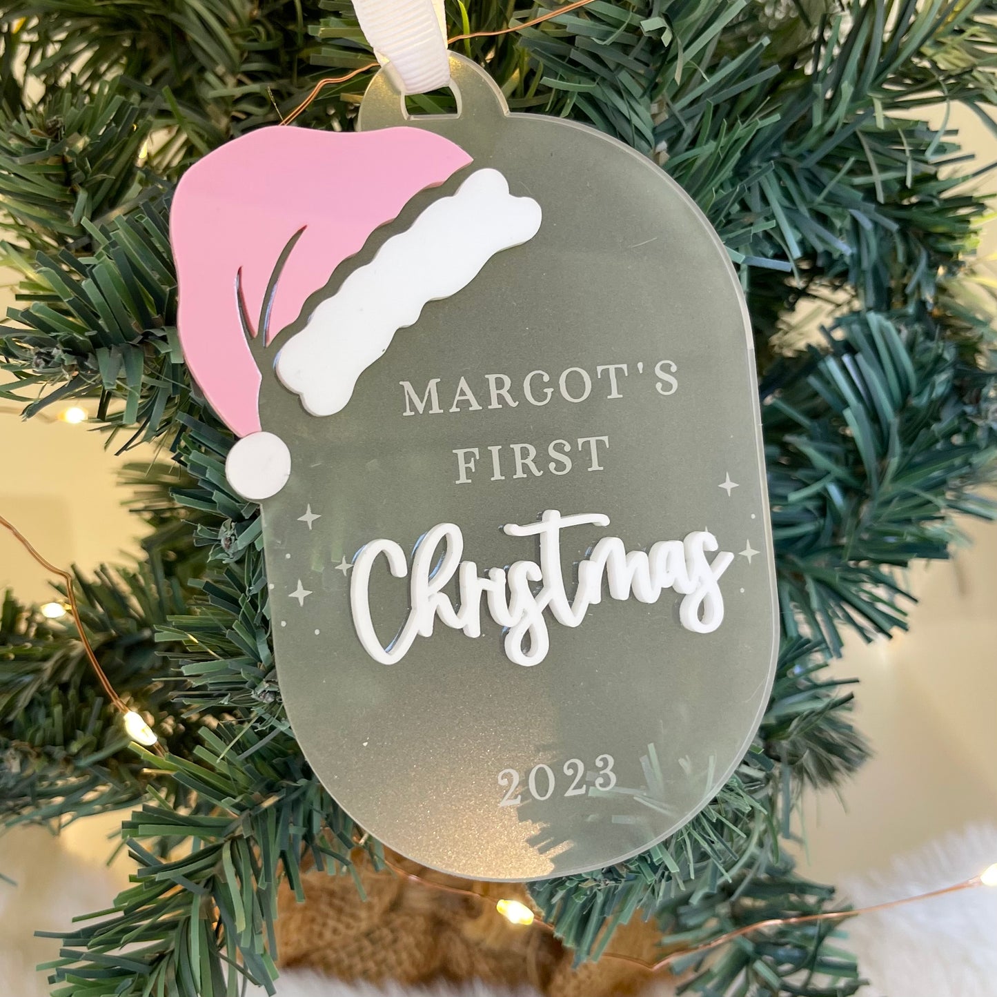 Santa Hat  - First Christmas Ornaments