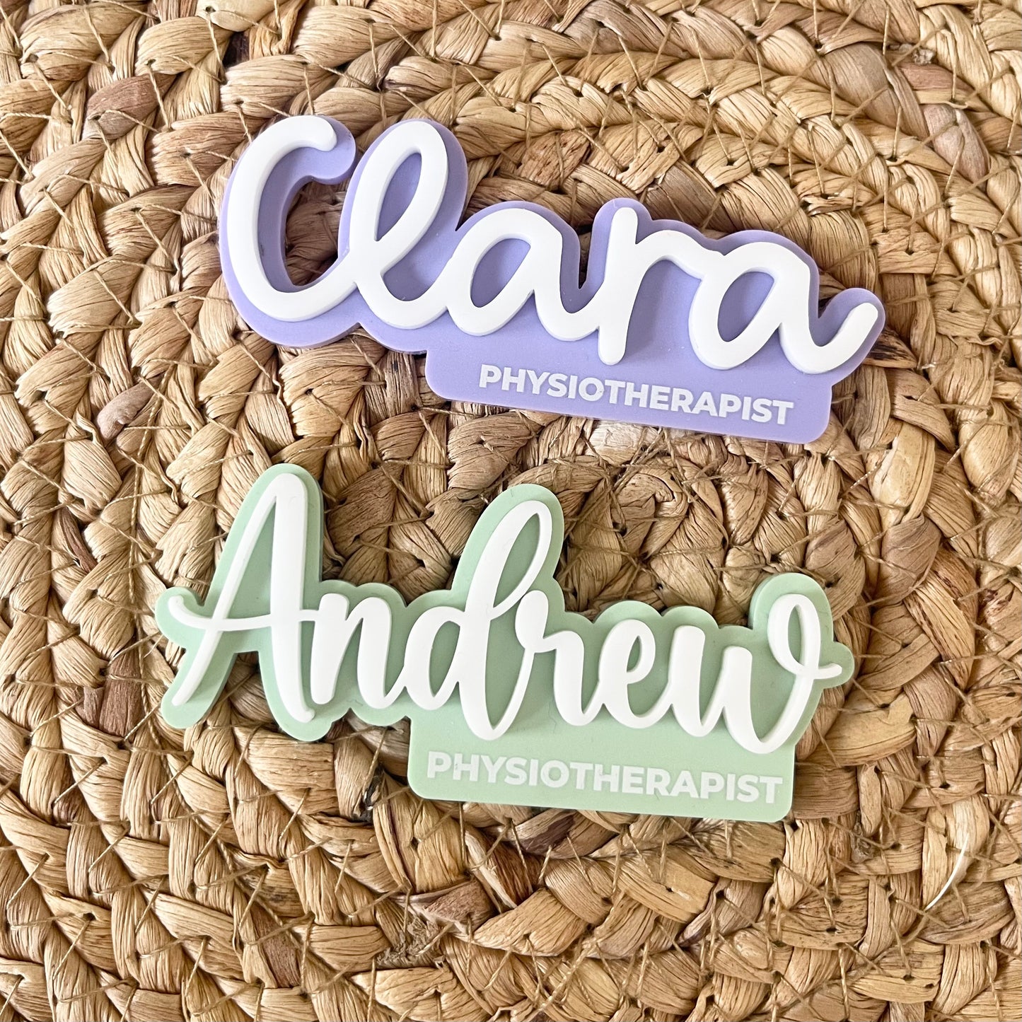 Script Name Badge with profession