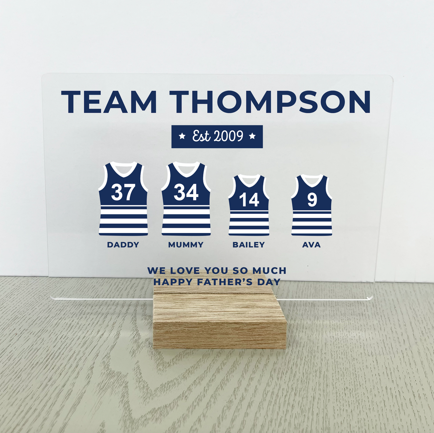 My Team Plaque