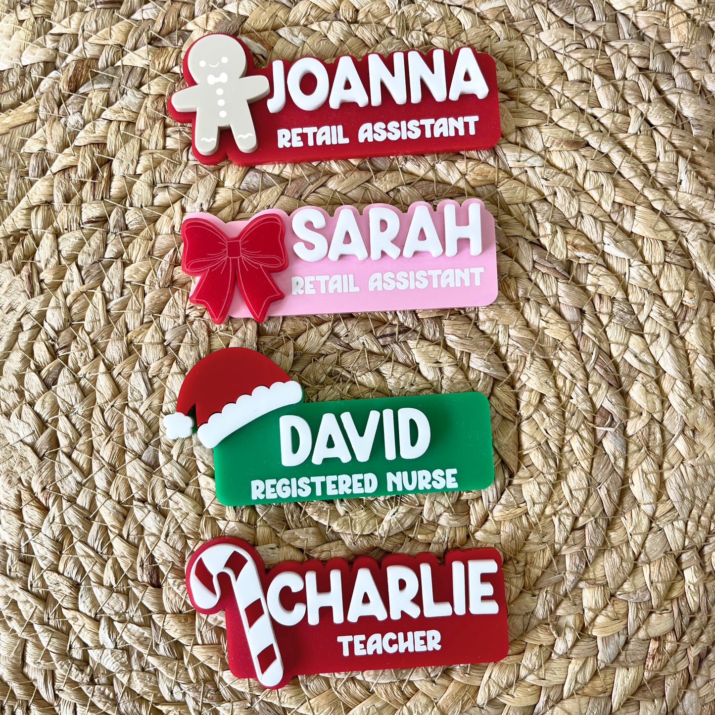 Christmas Name Badge