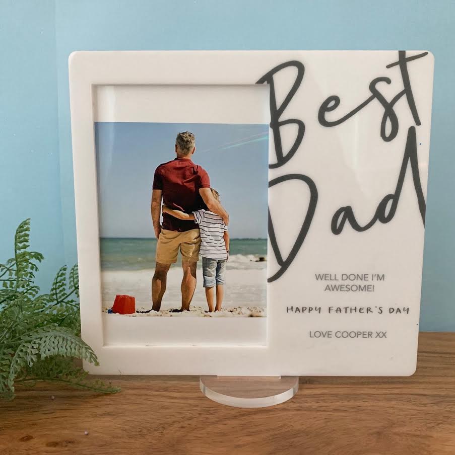 Best Dad - Printed Father's Day Frame