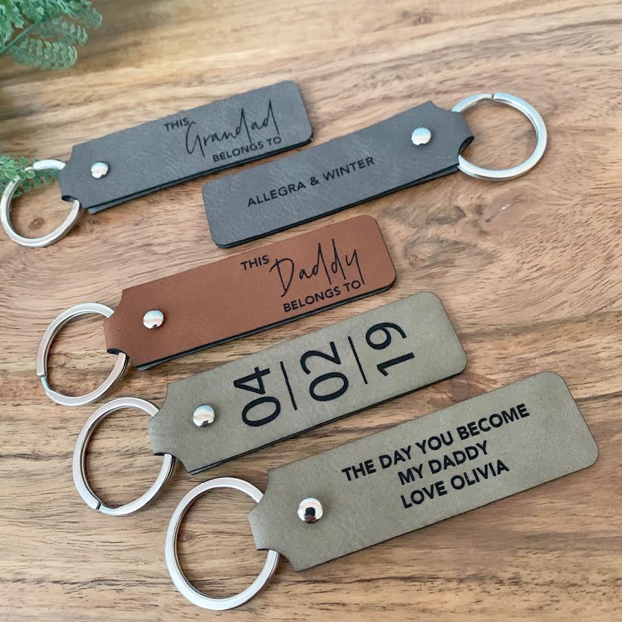Custom Leatherette Keyrings