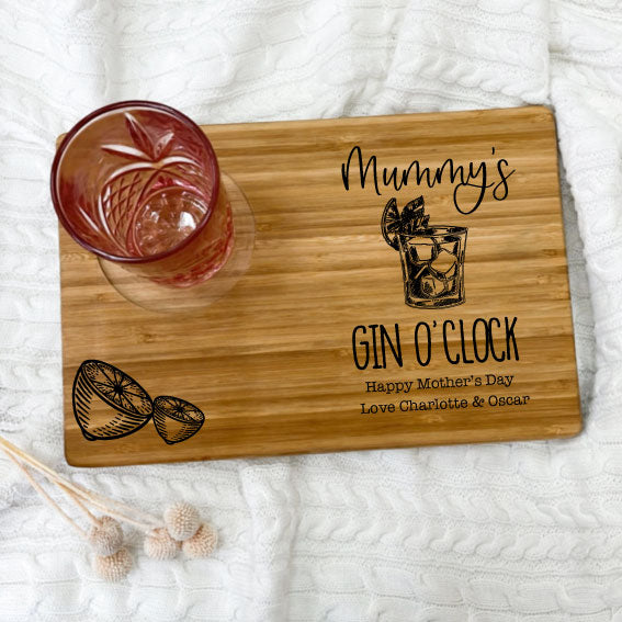 Gin O'clock Serving Board