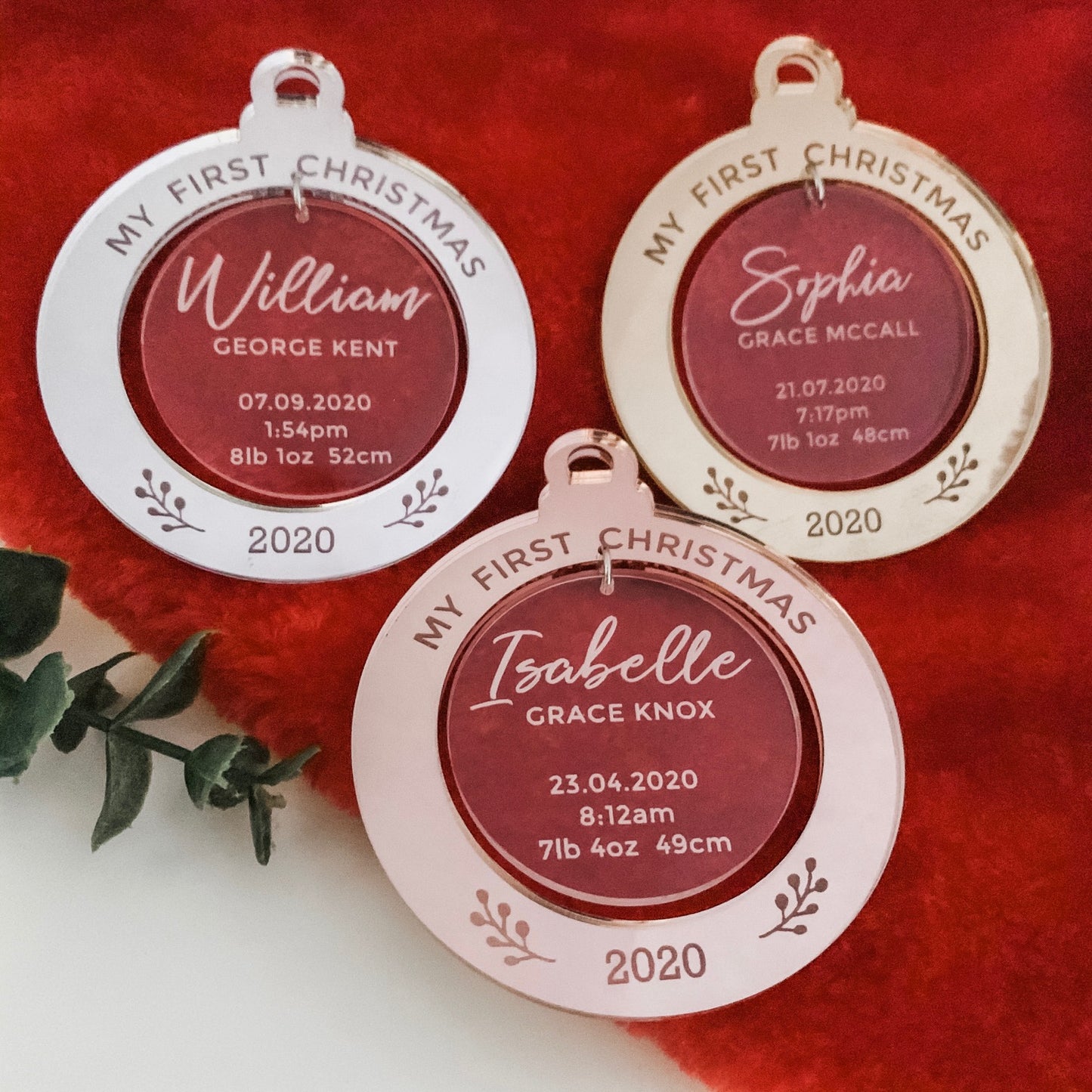 First Christmas Ornament -Floating