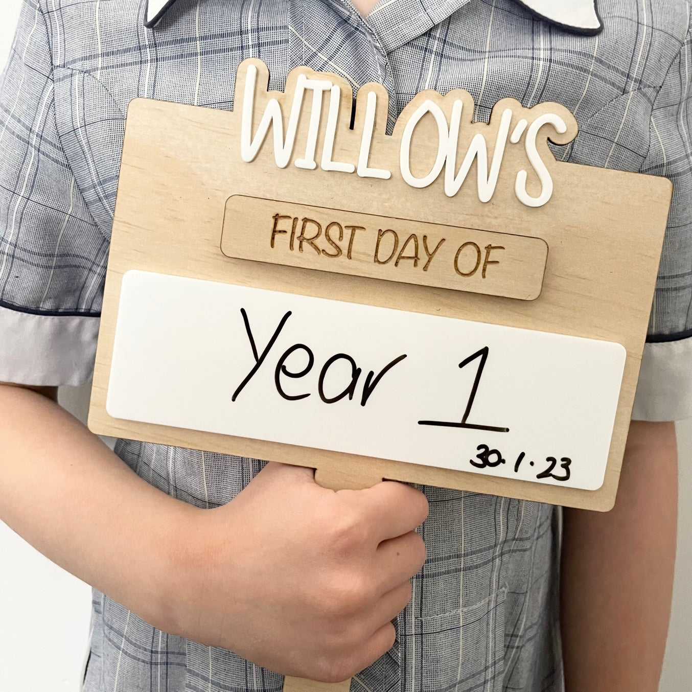 Personalised First/Last Day Photo Paddle