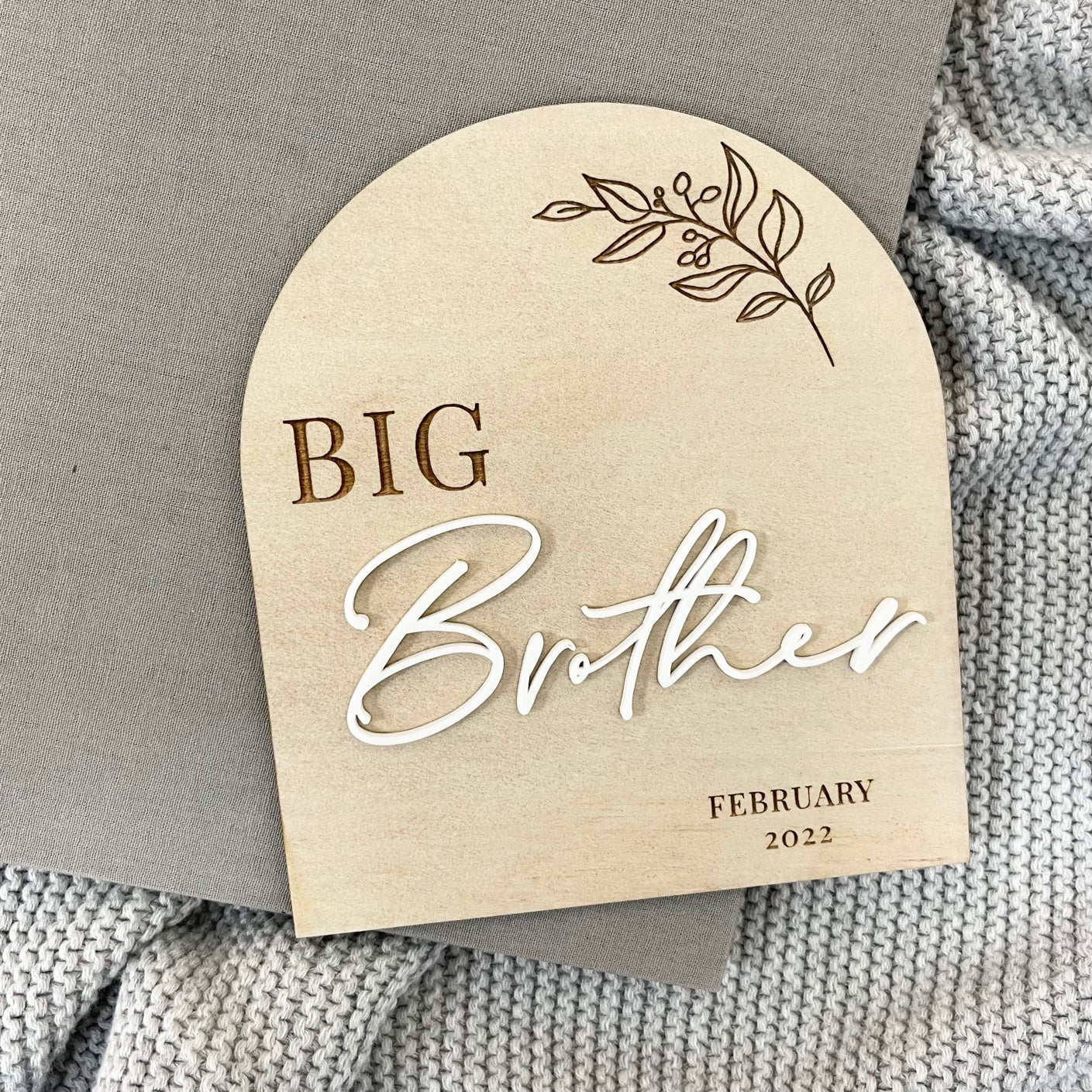Big Sister Announcement Plaque
