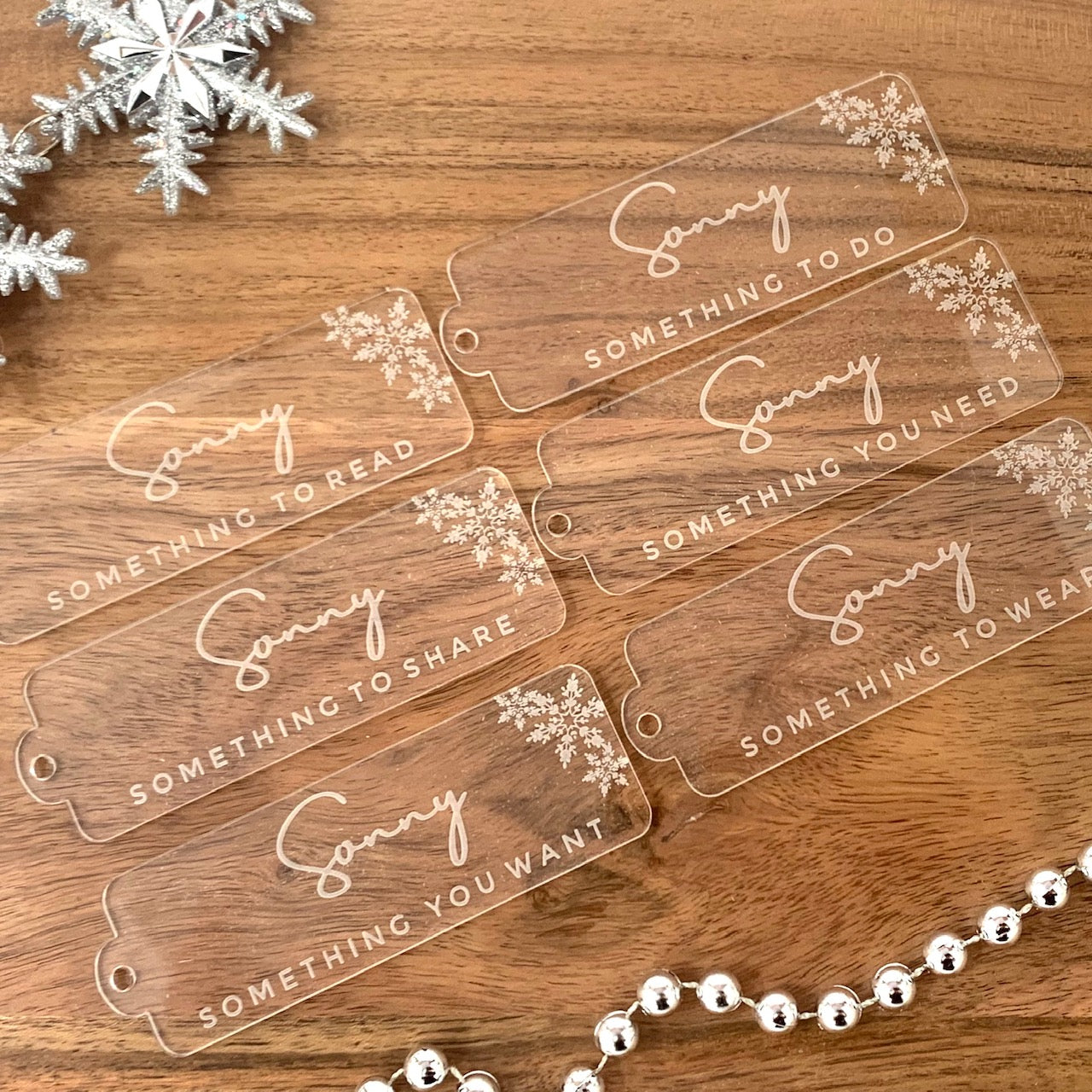 Personlaised Simplicity Gift Tags - Rectangle