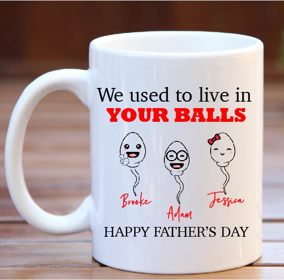 Personalised Father's Day Mug Little Swimmers