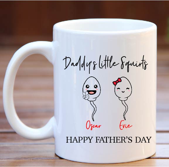 Personalised Father's Day Mug Little Squirts