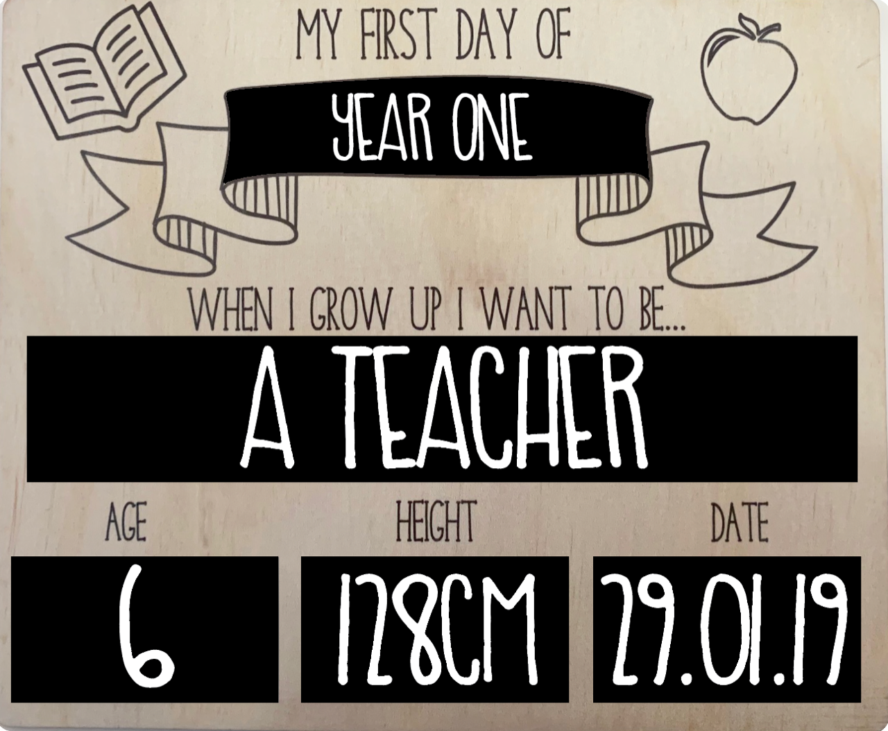 First Day Photo Board