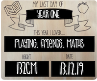 Last Day Photo Board