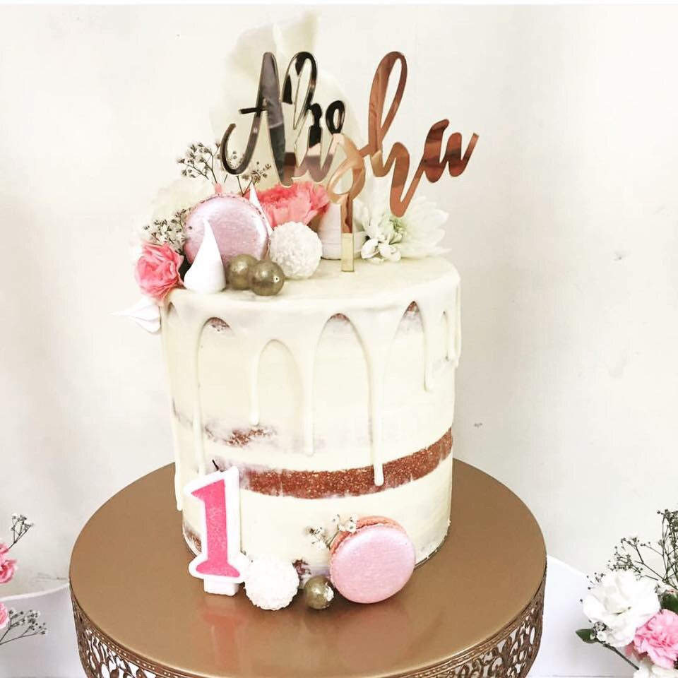 Single Name - Acrylic Cake Topper