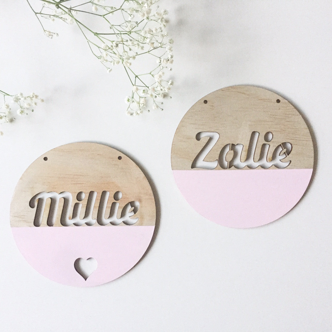 Round Customised Name Plaques