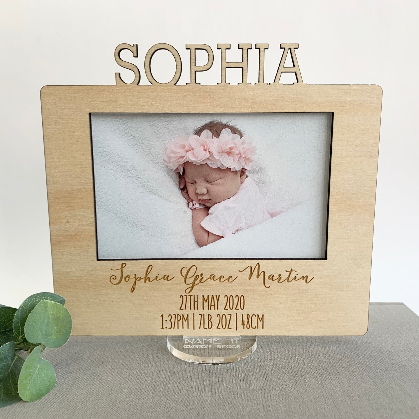 Personalised Birth Photo Frame