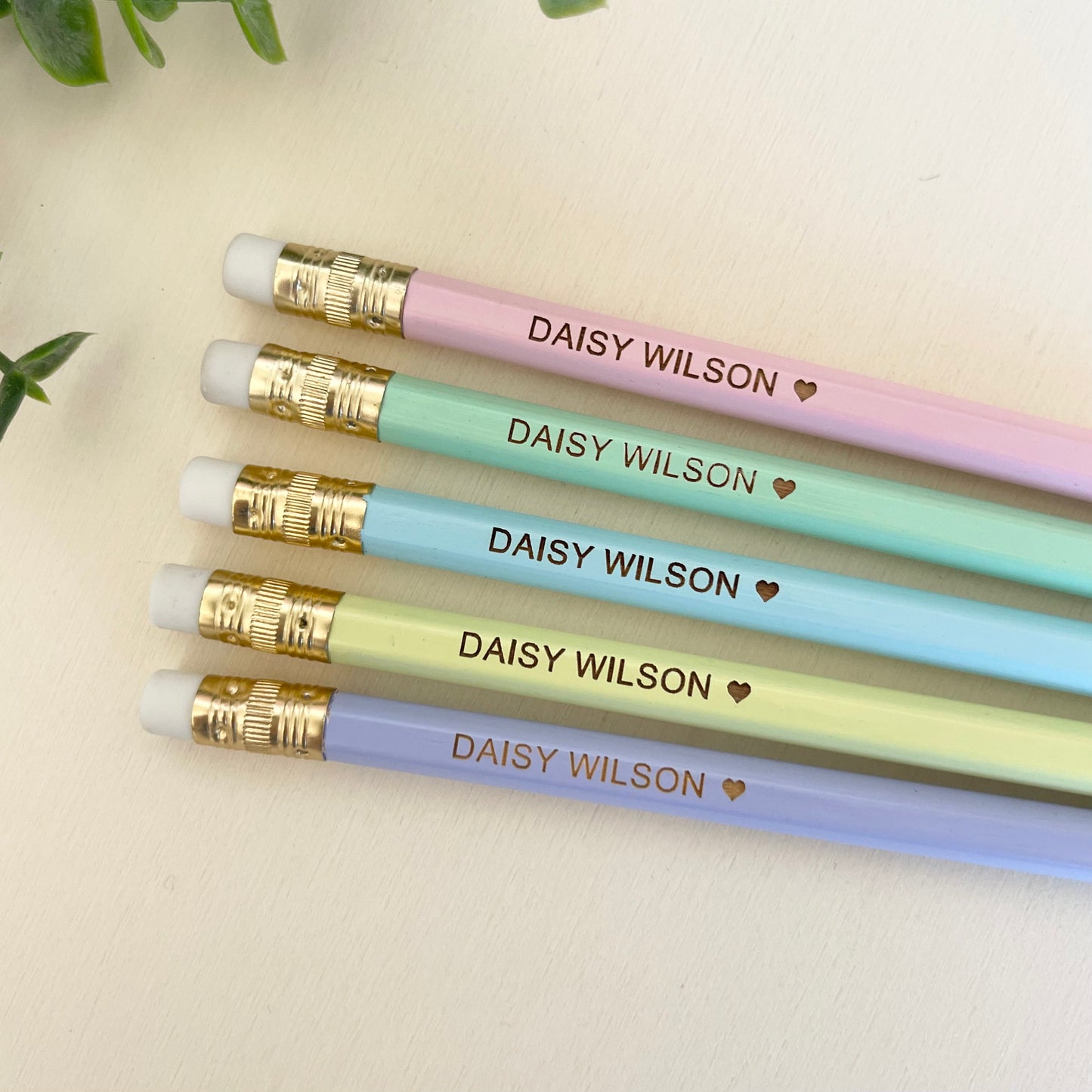 Personalised Pencils - Name - Set of 5