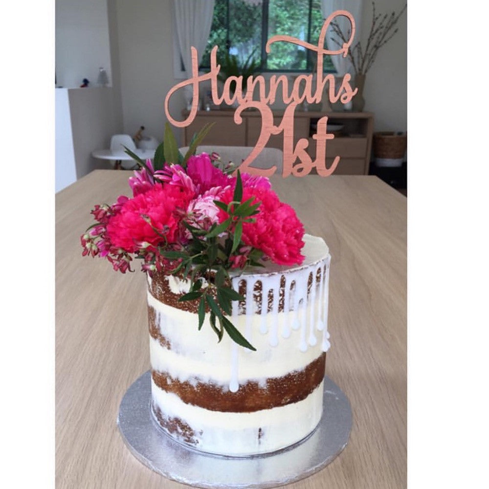 21st Cake Topper