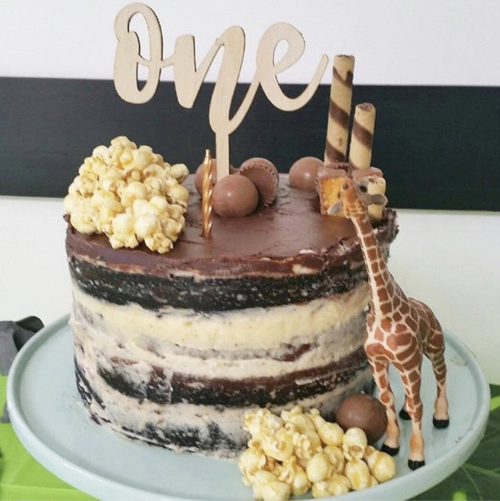 Single Name - Wooden Cake Topper