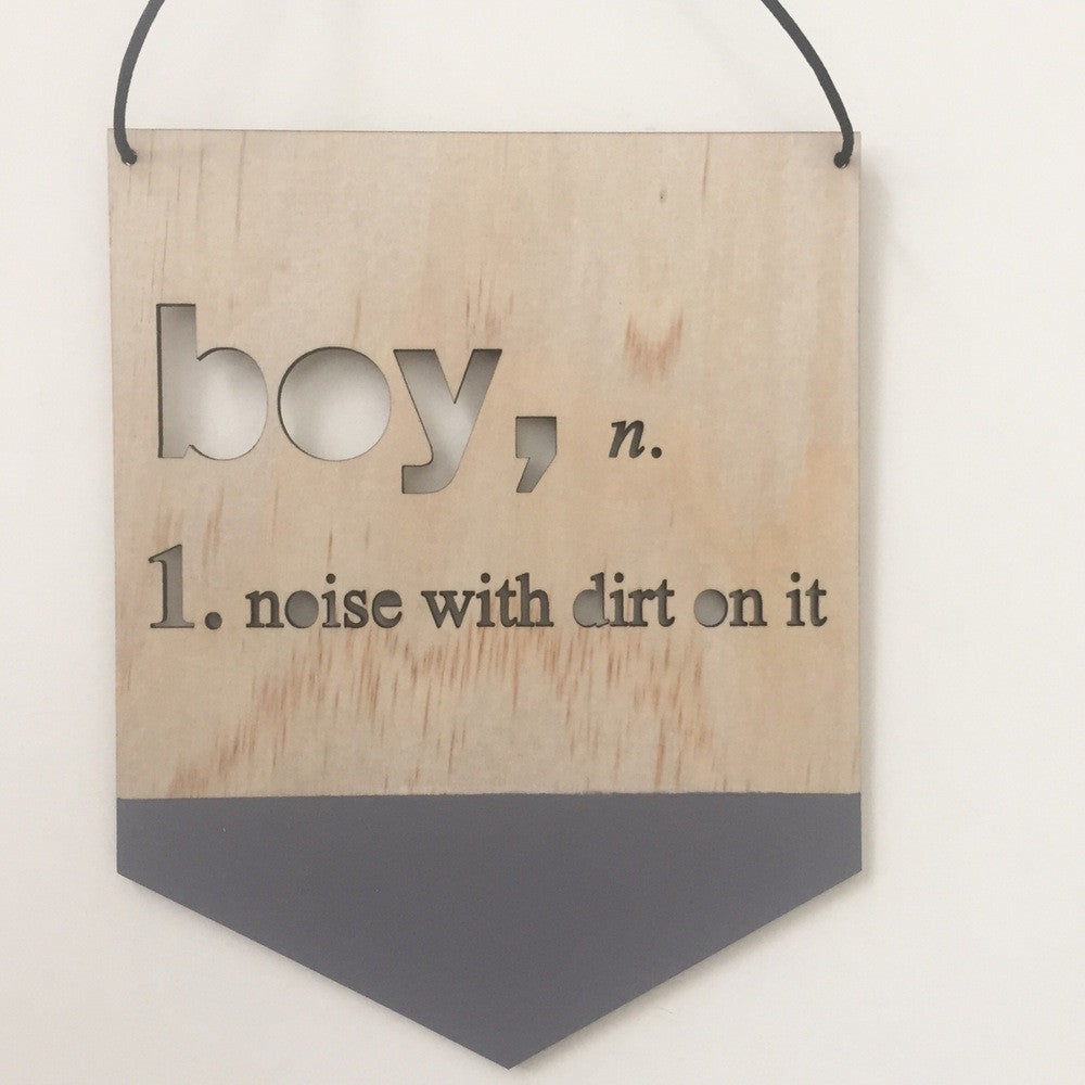 Boys with Dirt Flag
