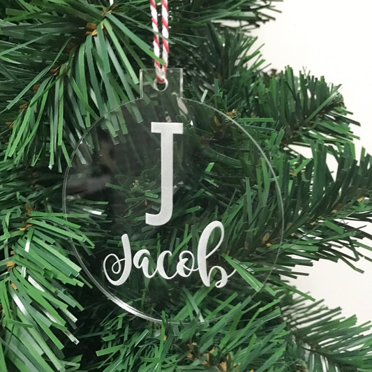 Monogram Letter Ornament
