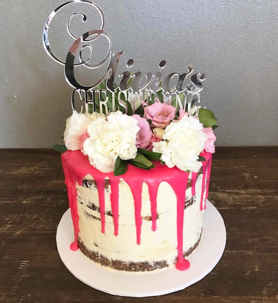 Christening Cake Topper