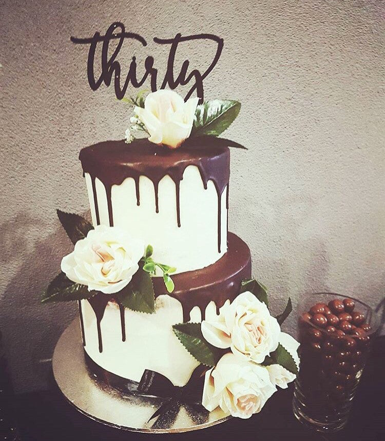 Thirty Cake Topper