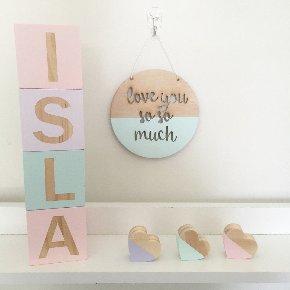 Love you so so much - Round Plaque