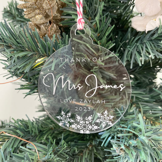 Thank You - Christmas Ornament