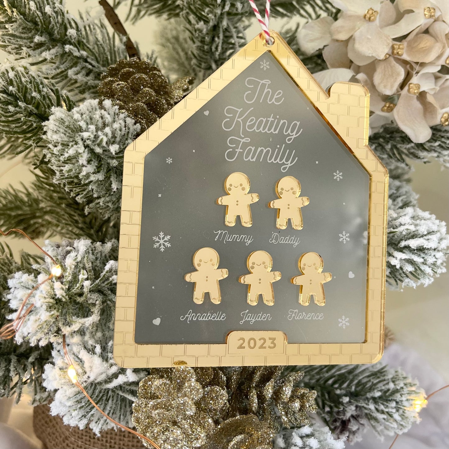 Gingerbread House Christmas Ornament