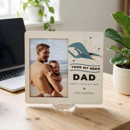 Super Hero - Printed Father's Day Frame
