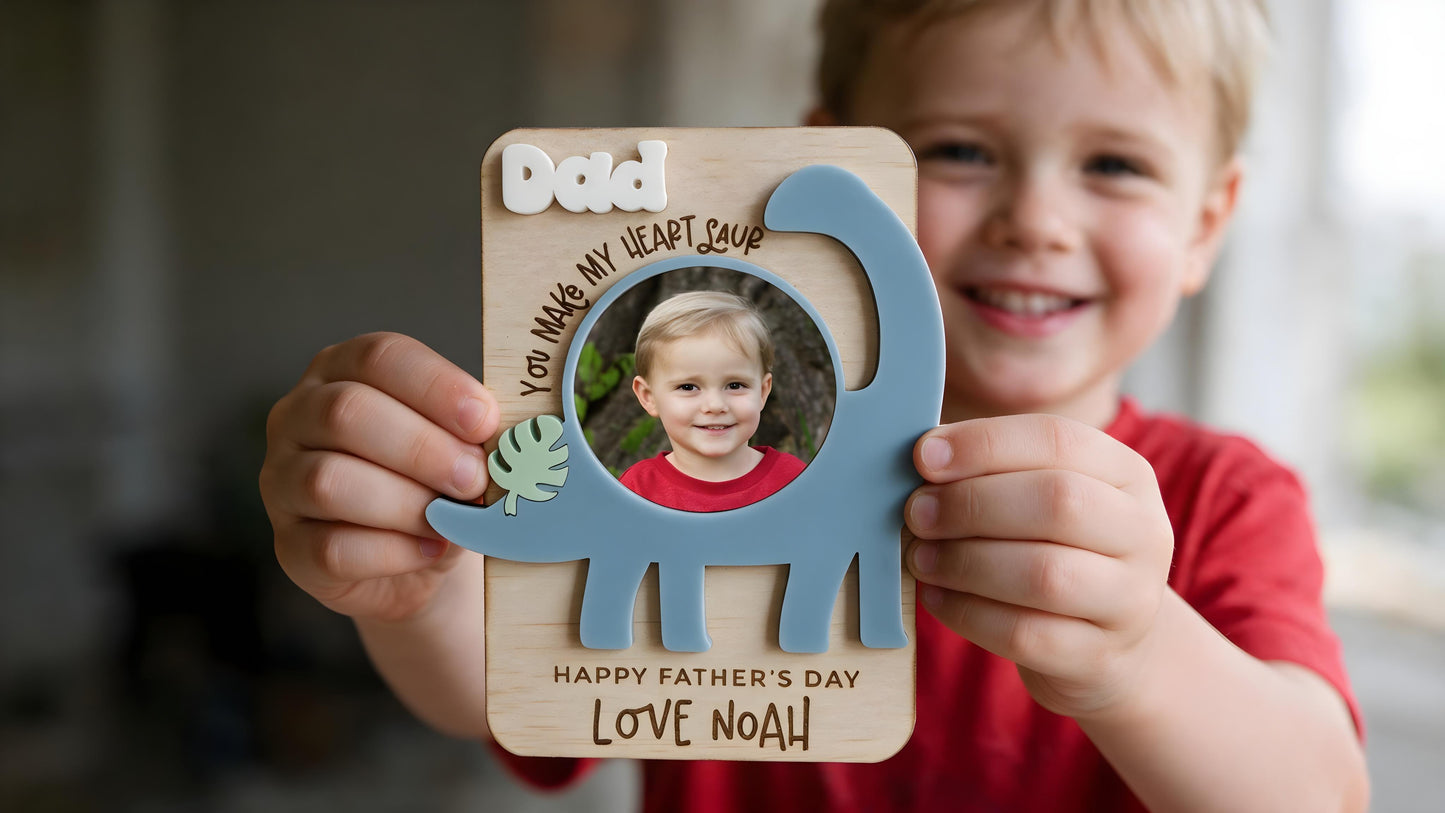 Lil Dinosaur Photo Frame - Father's Day