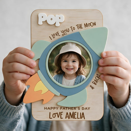 Lil Rocket Photo Frame - Father's Day