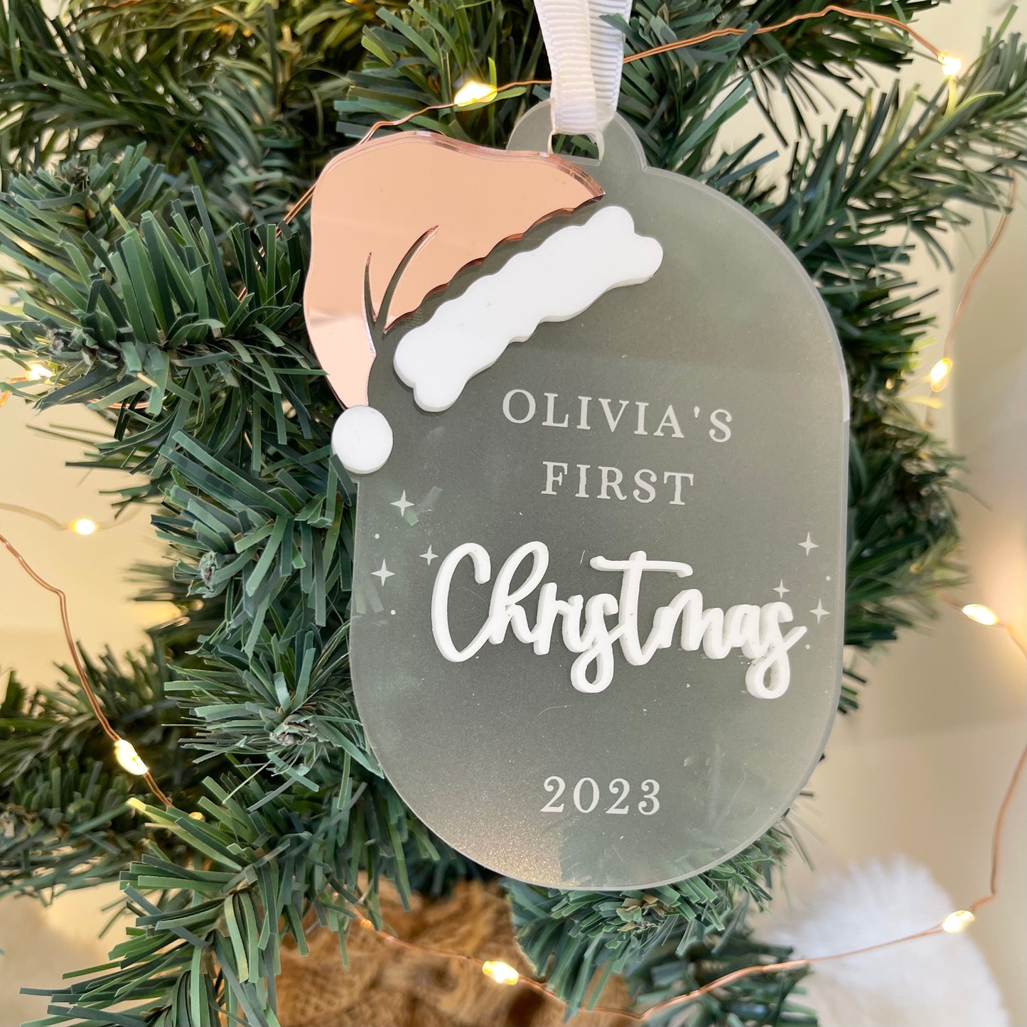 Santa Hat  - First Christmas Ornaments