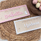 Personalised Easter Name Plaque -  Scalloped Edge