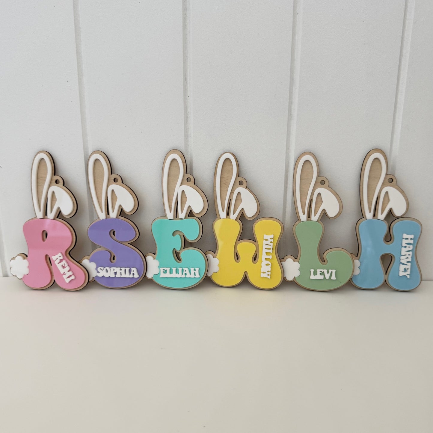 Easter Bunny Letter Tags