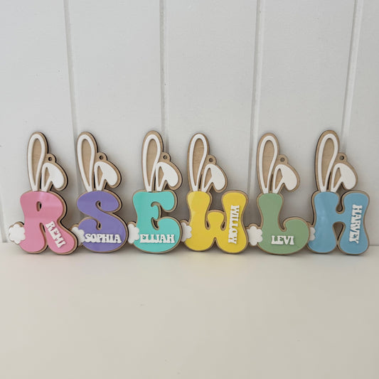 Easter Bunny Letter Tags