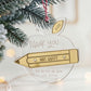 Apple Teacher Thank you ornament