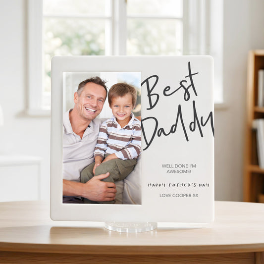 Best Dad - Printed Father's Day Frame