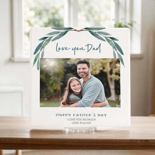 Green Leaf - Printed Father's Day Frame