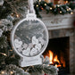 Luxe Family Snow Globe Shaker Ornament