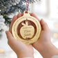 Floating Teacher Apple Ornament