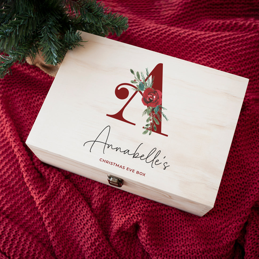 Christmas Eve Box - Festive Initial – Name It Custom Decor