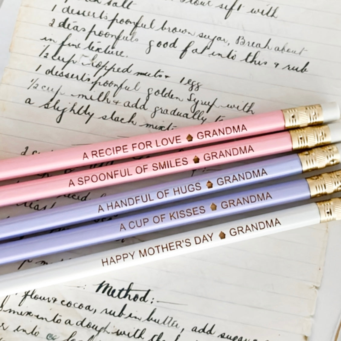 Personalised Baking Pencils