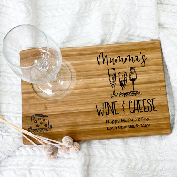 Wine & Cheese Serving Board