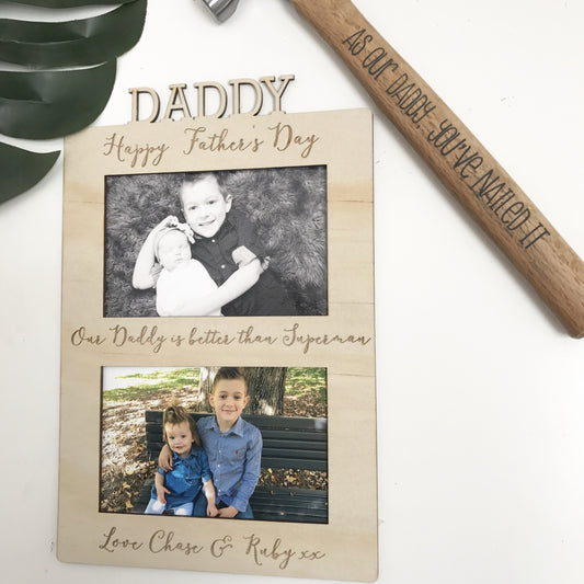 Father's Day Frame - Double