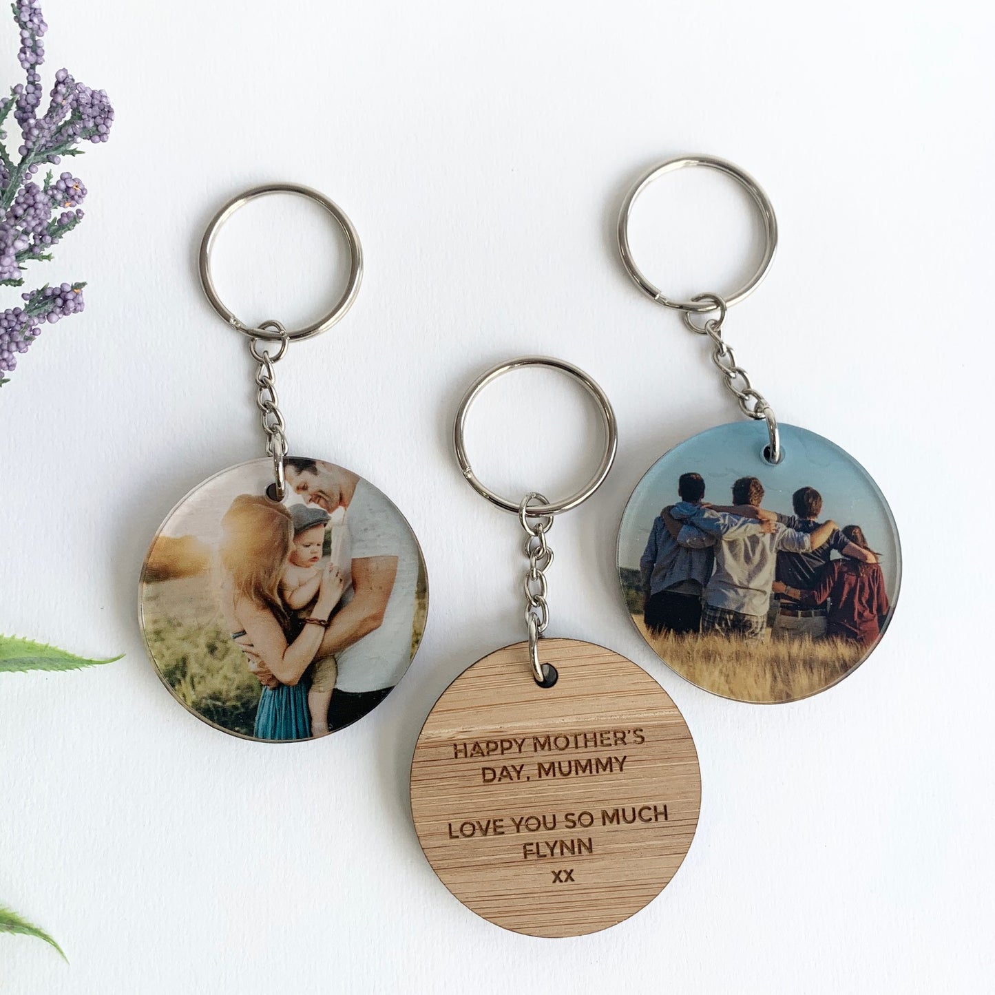 Photo Round Keyring